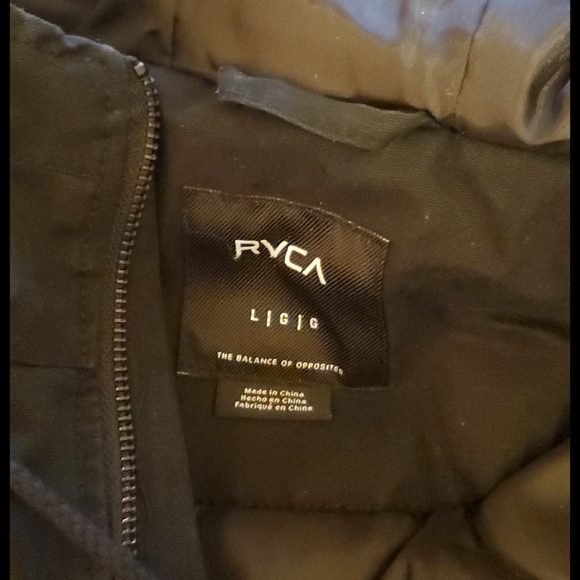 Mens Rvca Hooded Bomber Jacket - Picture 5 of 7